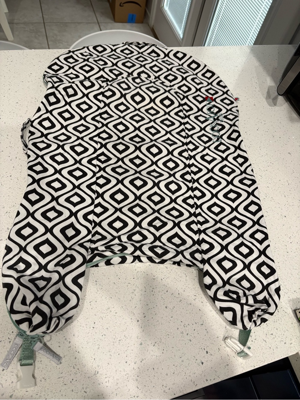 Dockatot Black & White Geometric Pillow Cover